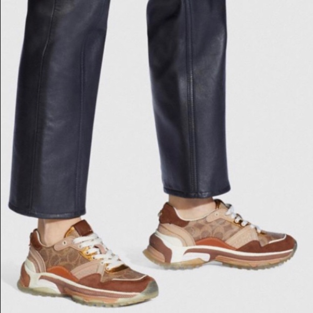 Coach C143 Leather Suede Runner